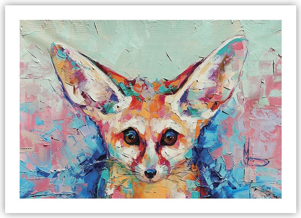 Poster - Poster ohne Rahmen - Klein November Bunt - 70x50 cm - Wand Bild - Wanddeko - Wandbilder - Kunstposter - Wandposter - Bilder - Kunstdruck -...
