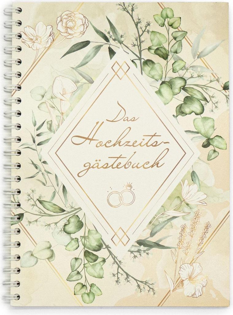 familiawedding Greenery - Design Gästebuch zur Hochzeit