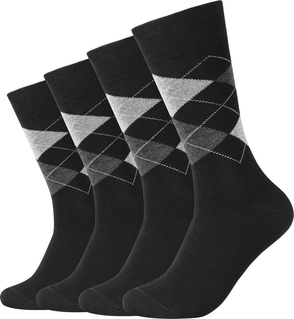 Camano Socken ca-soft im 4er Pack grey combi 39-42