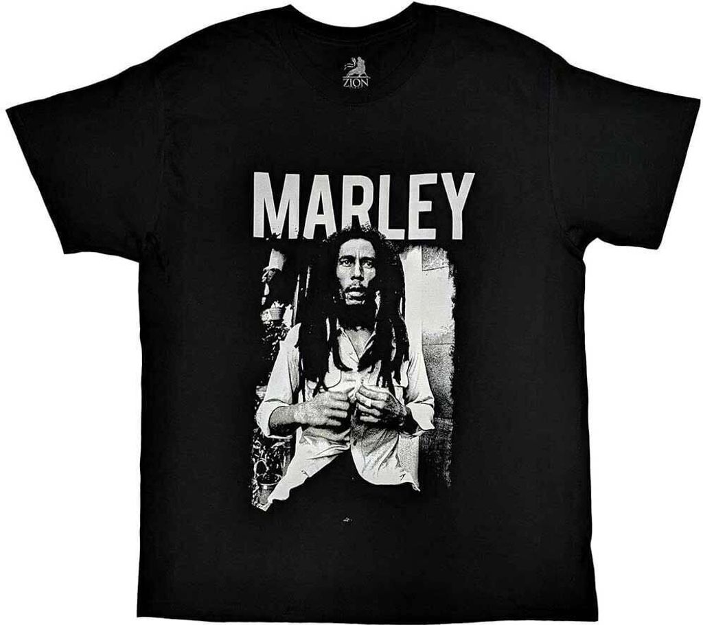 Bob Marley Black & White Black M T-Shirt Produktbild 