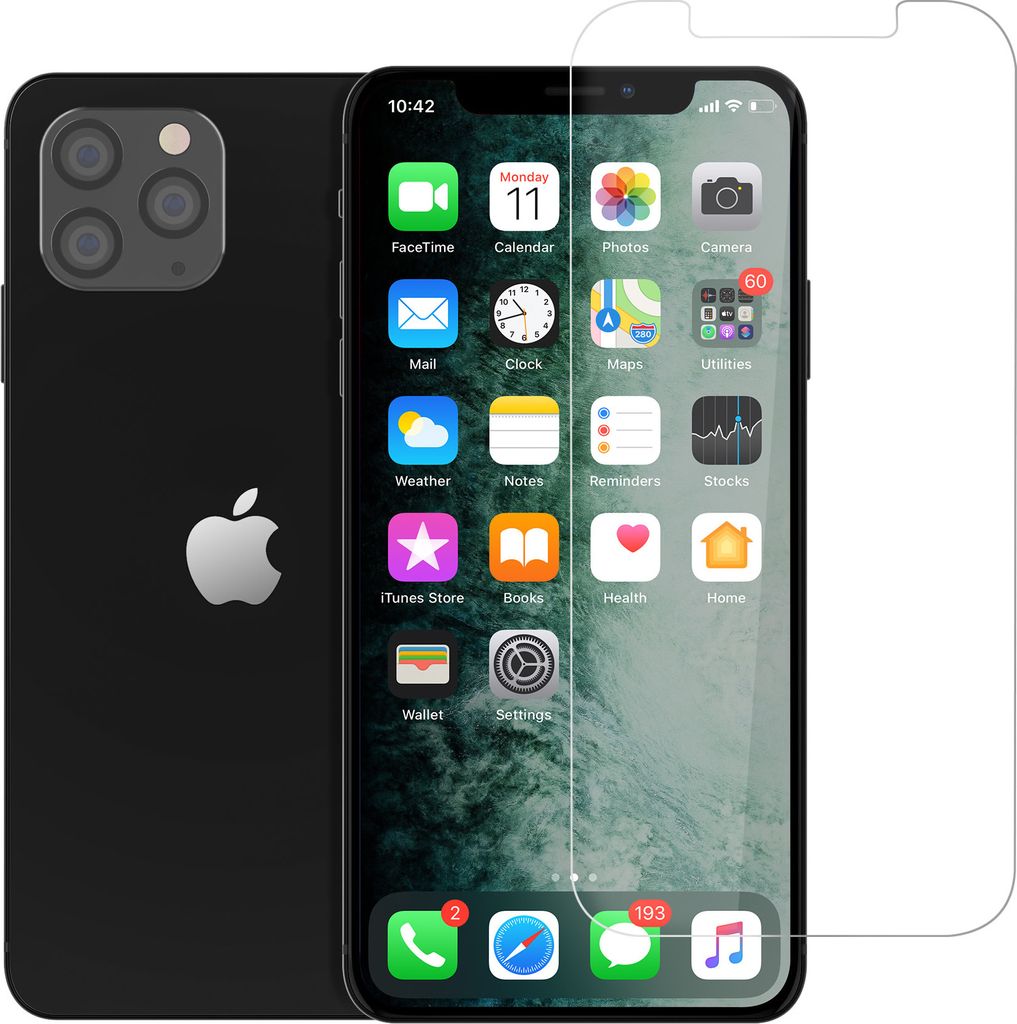 box of 10 - Apple iPhone 12 Mini Transparent Smartphone screenprotector - Tempered Glass