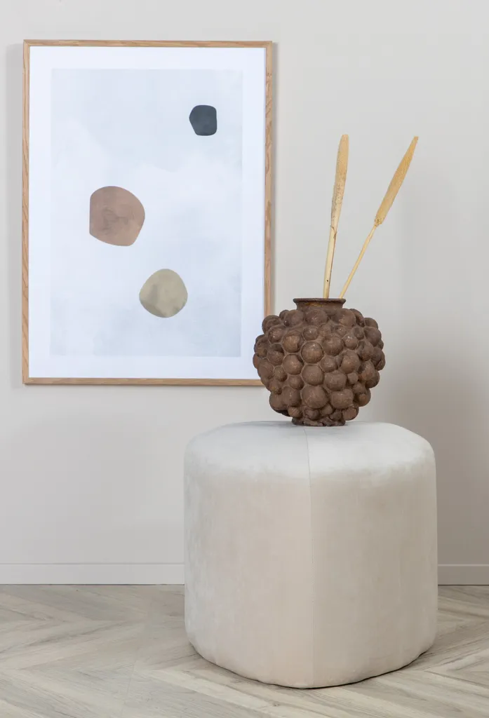 Pouf Peg Venture Home Blanc - Meuble compact pour gagner de l'espace