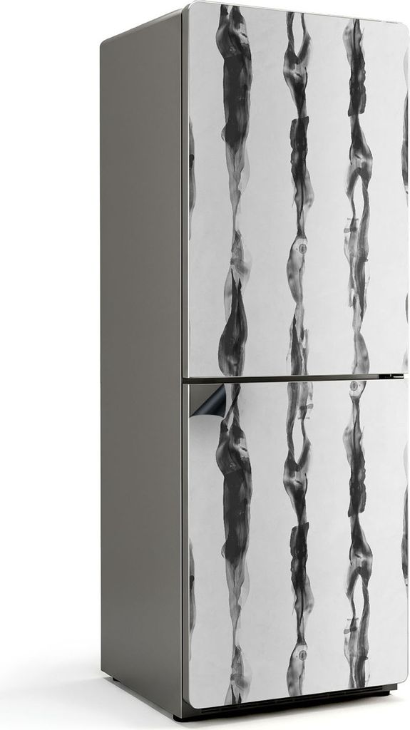 Abstrakte vertikale Streifen – Magnetische Kühlschrank Abdeckung – Dekorfolie magnetisch Küche – Kühlschrank Magnet Deko – selbstklebend...