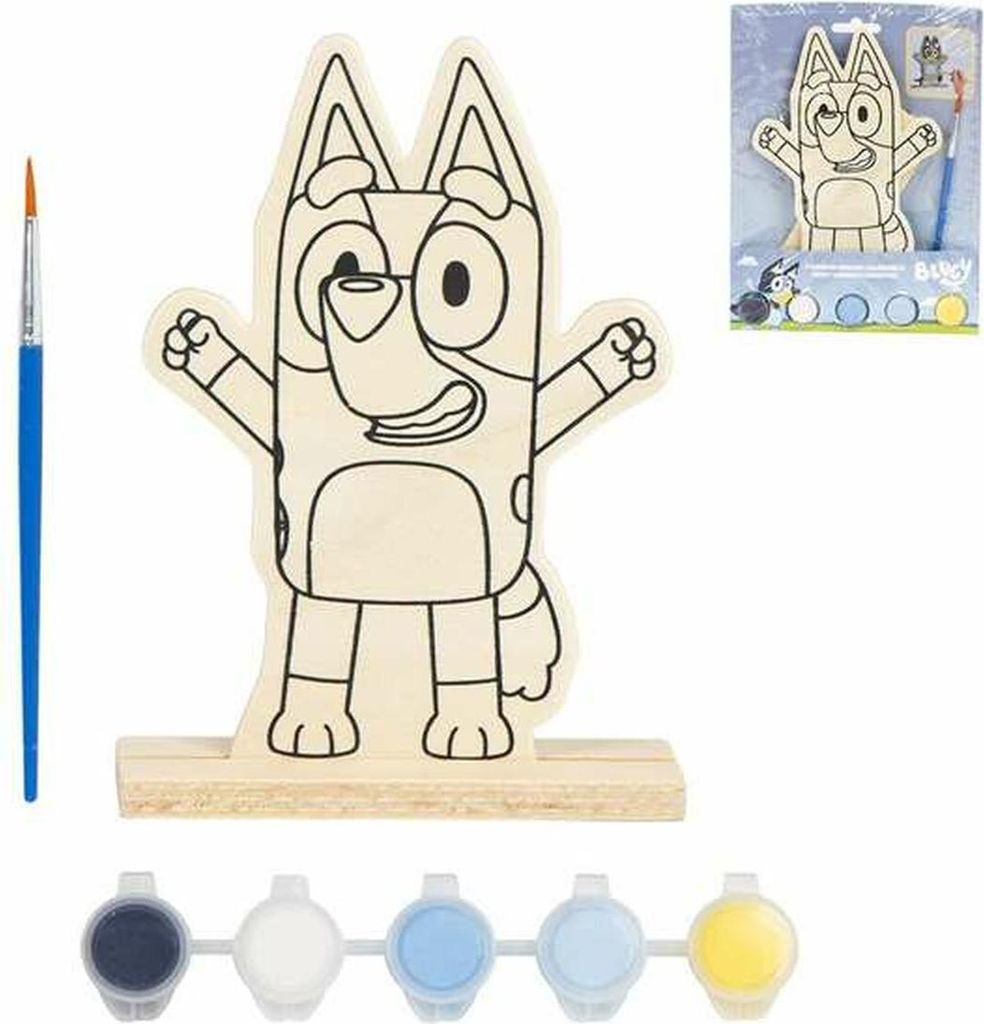 Spiel Lacke und Farben Bluey Holz 14 x 18 x 5 cm Produktbild 