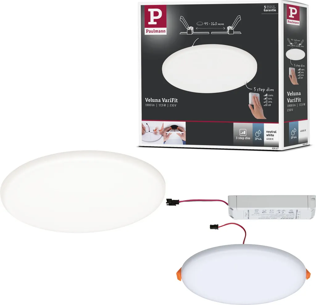 Illuminazione LED Paulmann Veluna Edge: Pannello VariFit Frameless