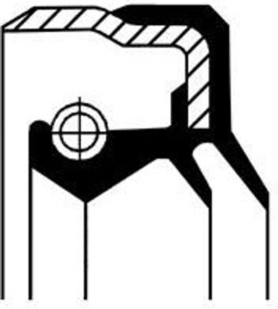 CORTECO Wellendichtring Verteilergetriebe 01030122B passend für MERCEDES-BENZ ATEGO FPM (Fluor-Kautschuk)