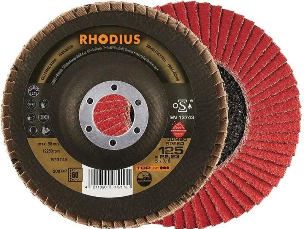 Domina l'Inox con Rhodius 208743 JUMBO SPEED 115mm - Top Performance