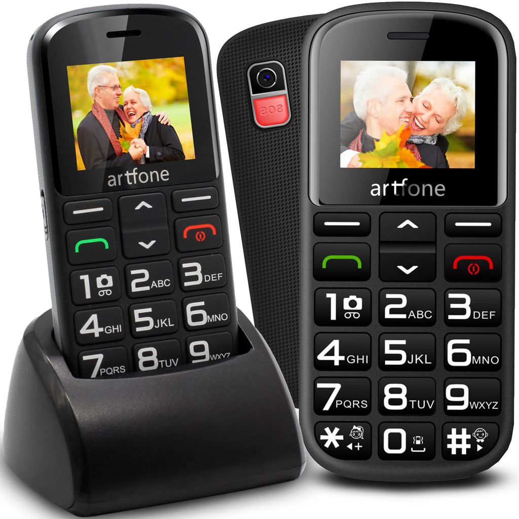 Mobilní telefon pro seniory s nabíjecím stojánkem Telefon Obrázek produktu 