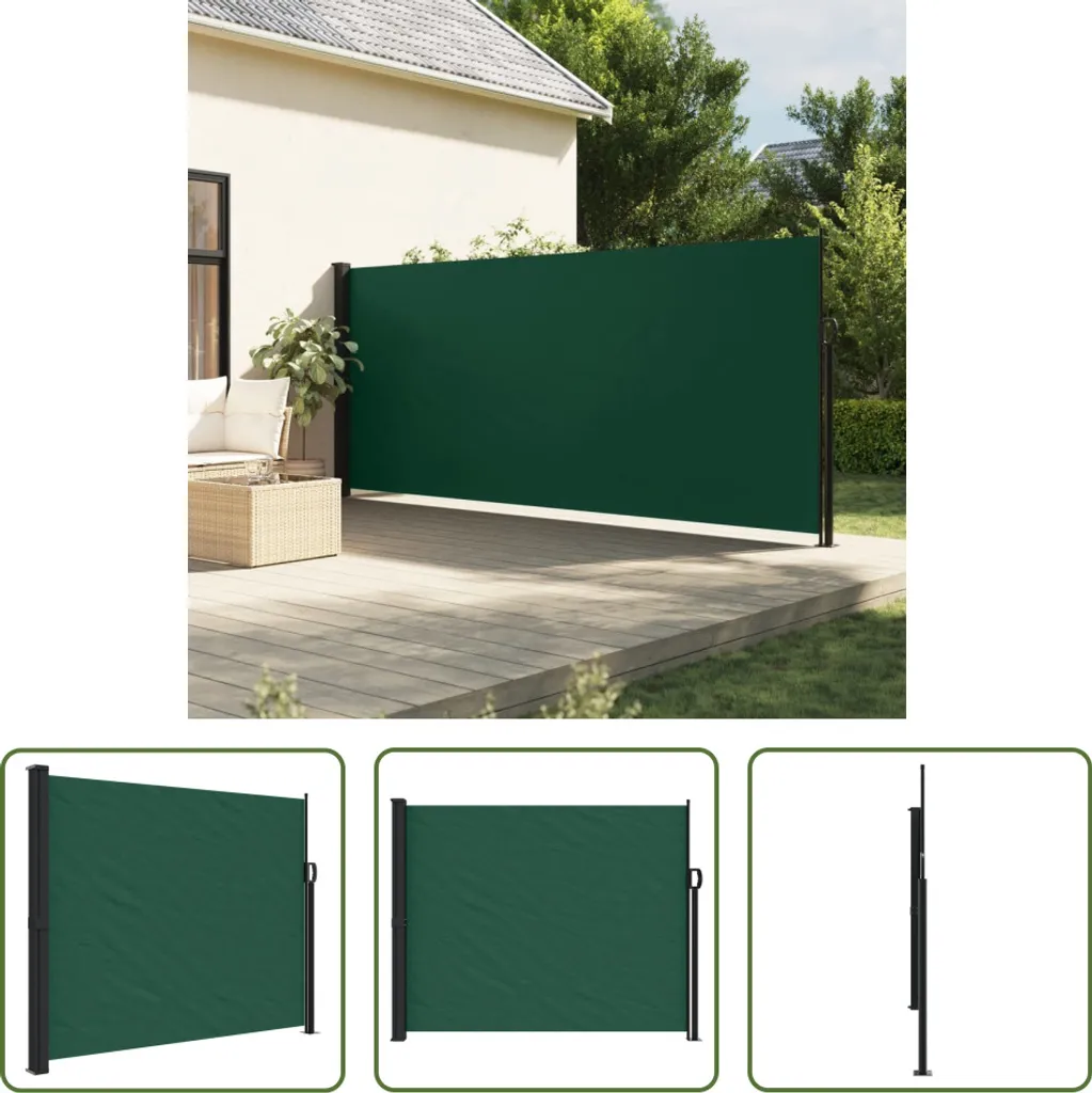 Tenda Laterale Retrattile Verde Scuro 160x600 | Crea il tuo Nido