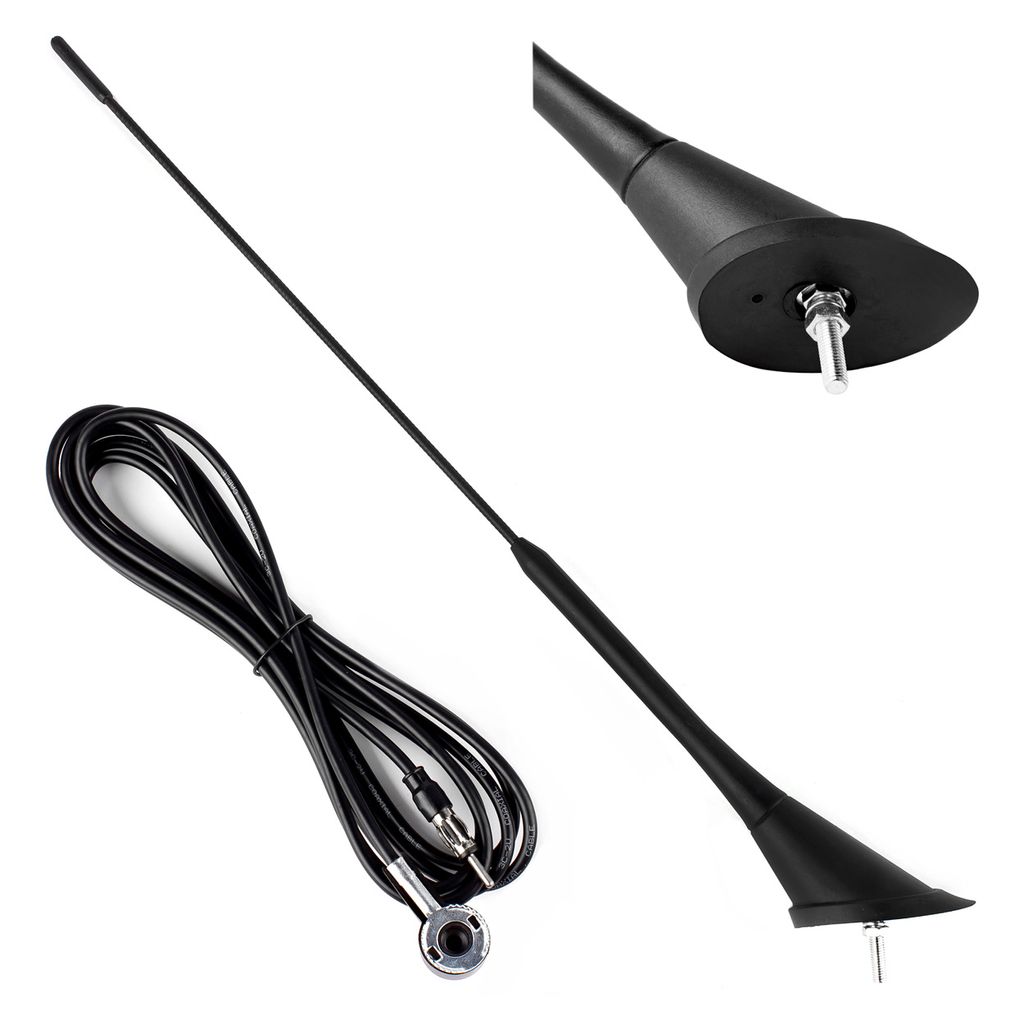 AMiO Autoanténa 40cm 5mm adaptér 3m šnúra ANT07 Obrázok produktu 