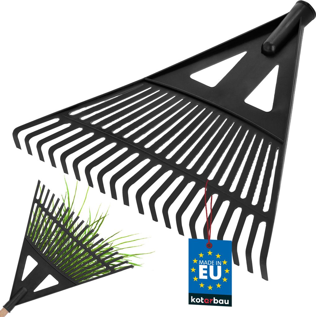 KOTARBAU® Rateau à Feuilles Plastique 43 cm Noir sans Image du produit 