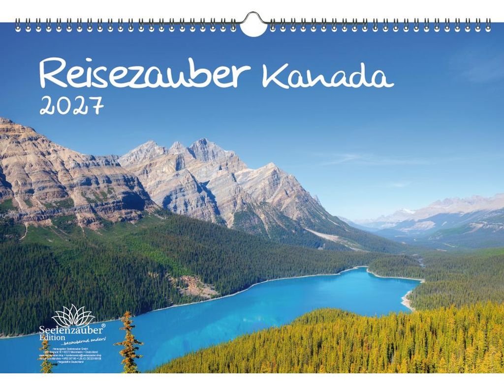 Reisezauber Kanada DIN A3 Kalender für 2027 Ottawa Canada Produktbild 