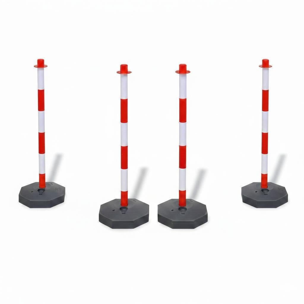 4 Stück Flexible Absperrpfosten Produktbild 