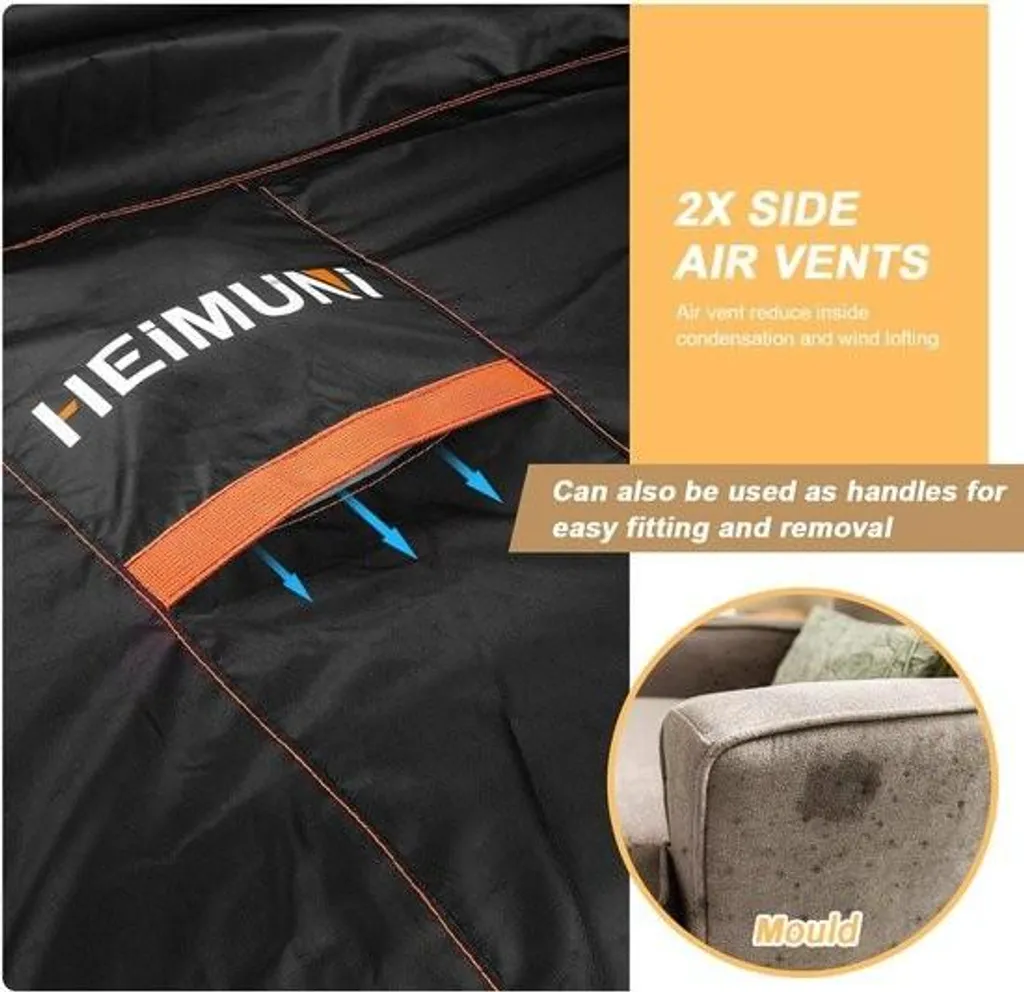 Bâche de protection extérieure imperméable pour table carrée 100x100 cm - 6