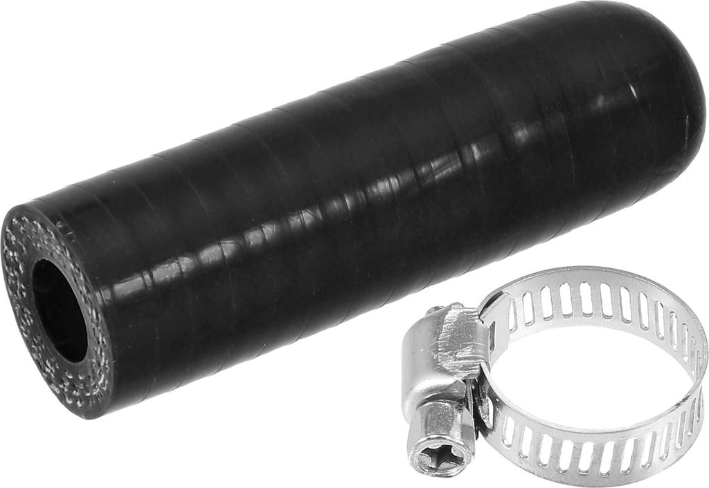 1 Satz Silikon Kühlmittel Kappe mit Klemme 10mm Innendurchm. Schwarz