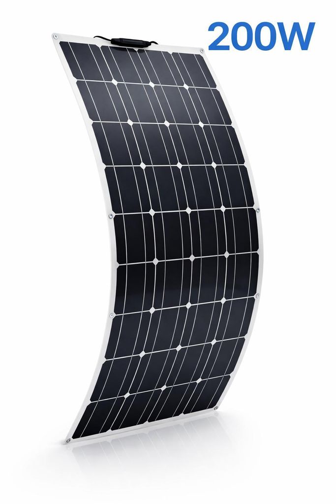 200W Flexibel Solarpanel Monokristallin Solarmodul 18V für Produktbild 