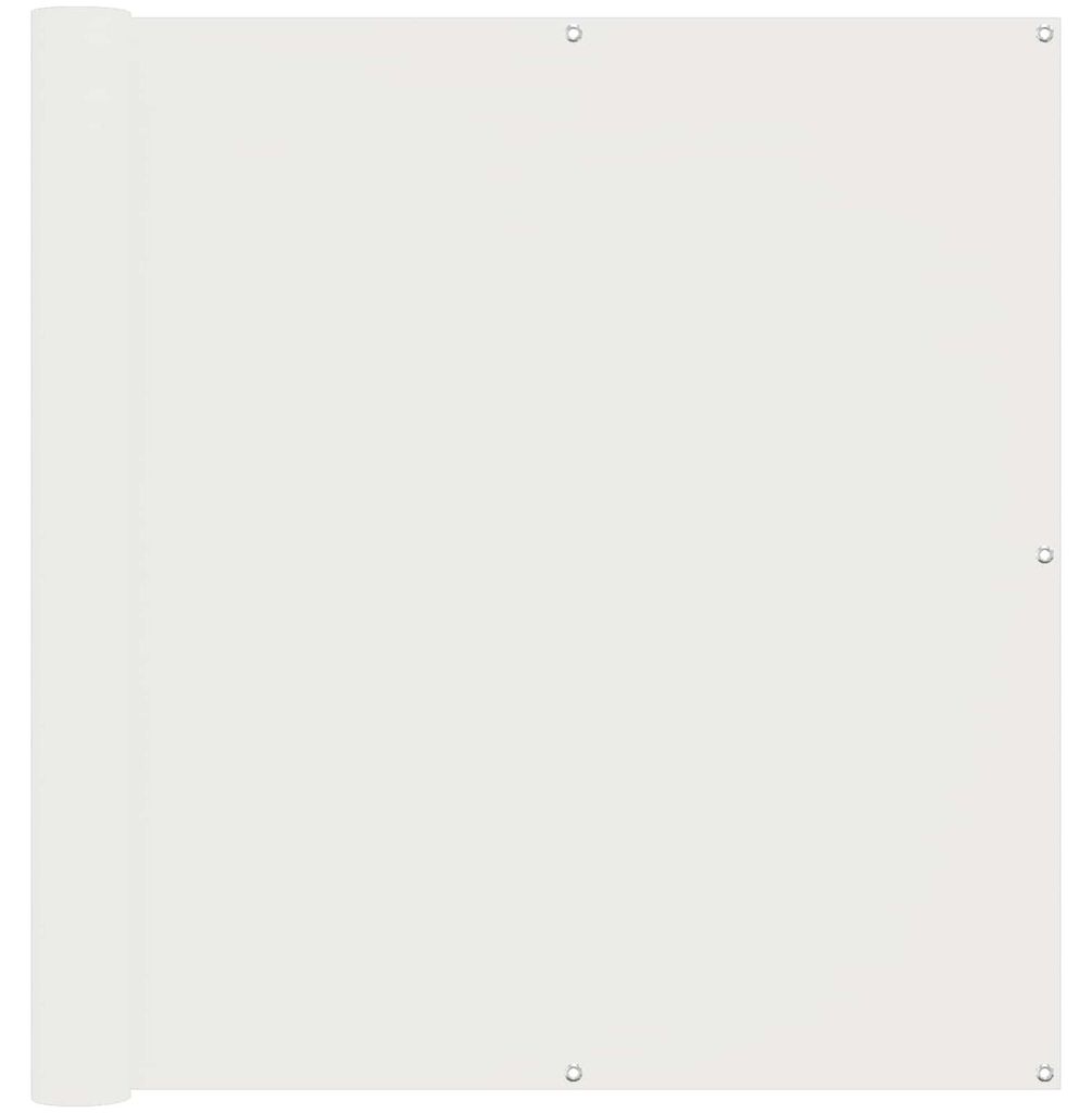vidaXL Balkonsichtschutz Weiß 110 x 1000 cm Oxford-Stoff