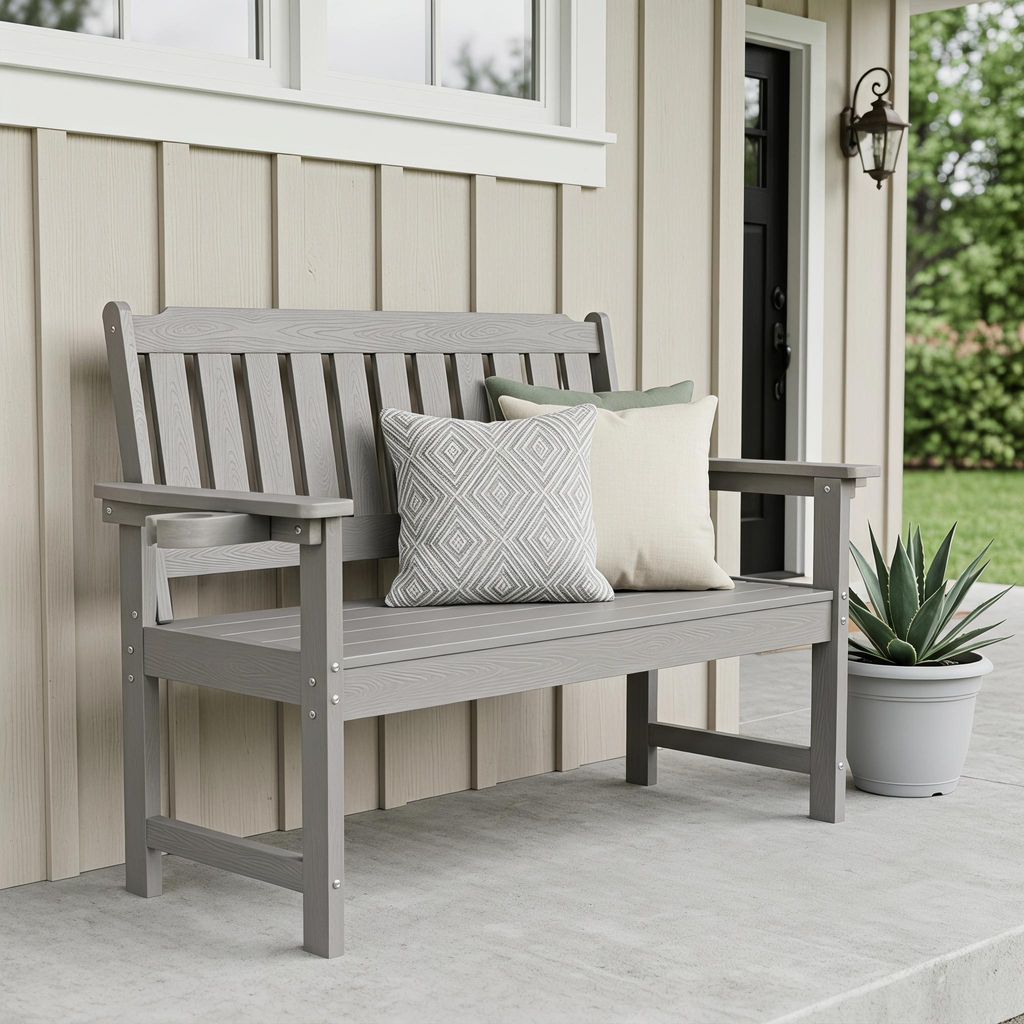 williamspace Allwetter-Gartenbank mit integrierten Produktbild 