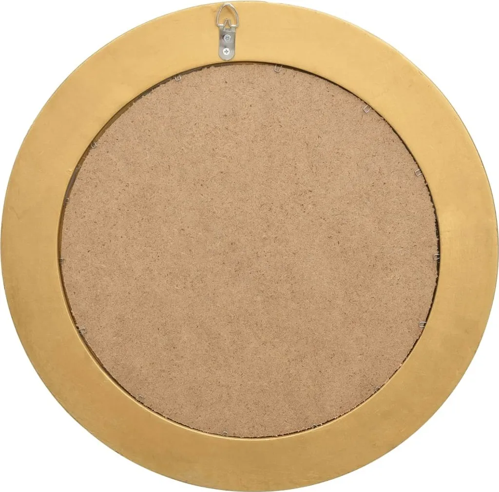 Miroir Mural Baroque Doré 50 cm - Solution Déco pour Mur Vide Salon