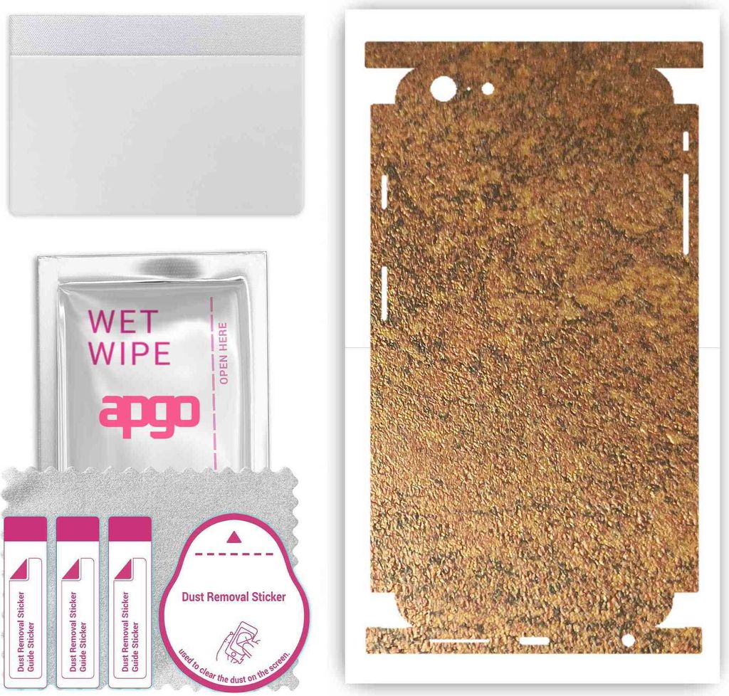 apgo Rückseite + Seiten Schutzfolie, Skin, kompatibel mit Apple iPhone 6s Plus, Hinten Displayschutzfolie aus Vinylfolie, kratzfest, einfache Mont...