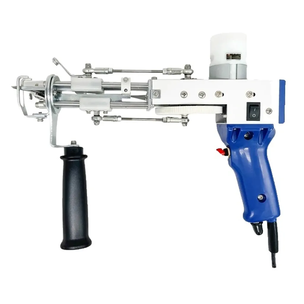 Tufting Gun électrique 2 en 1 Bleu : Pistolet à tufter pour tapis DIY