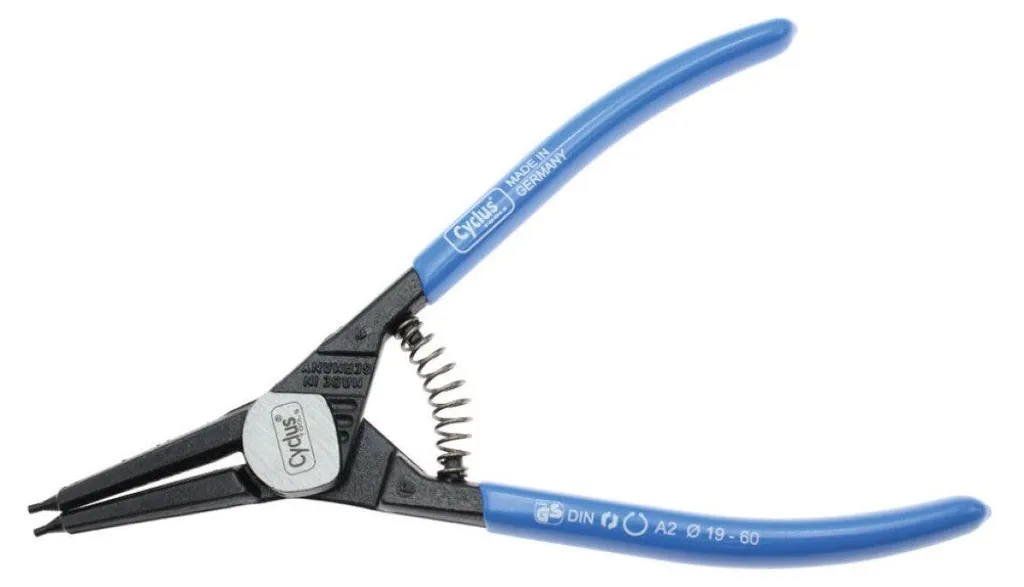 Cycplus Pince à circlips ø19-60 mm avec ressort pour circlips extérieurs