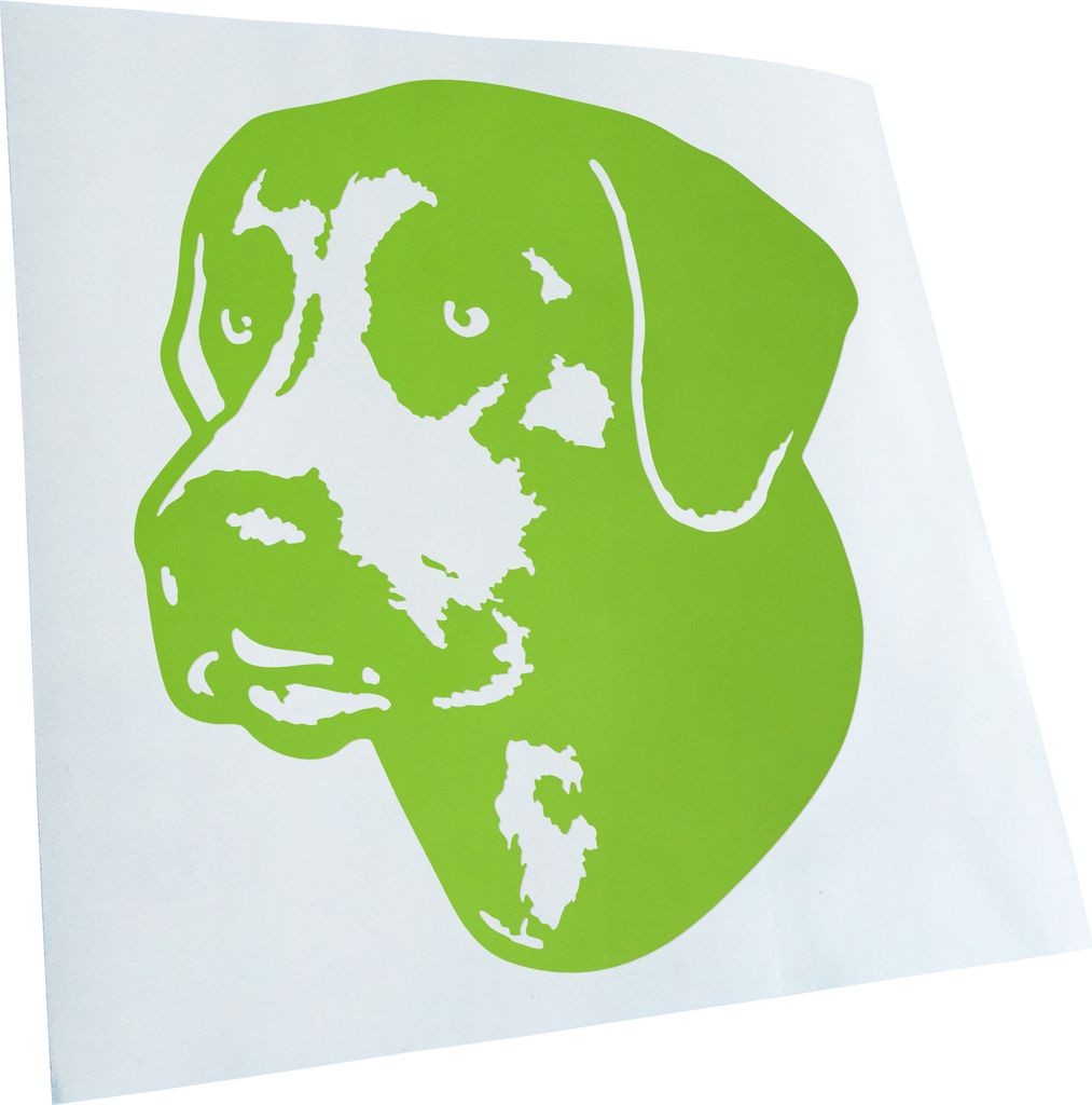 Kiwistar - Autoaufkleber - Blue Lacy Hund - Lindgrün - 30x27cm - Aufkleber für Auto, Laptop, Fahrrad, LKW, Motorrad mehrfarbig JDM Decal Racing