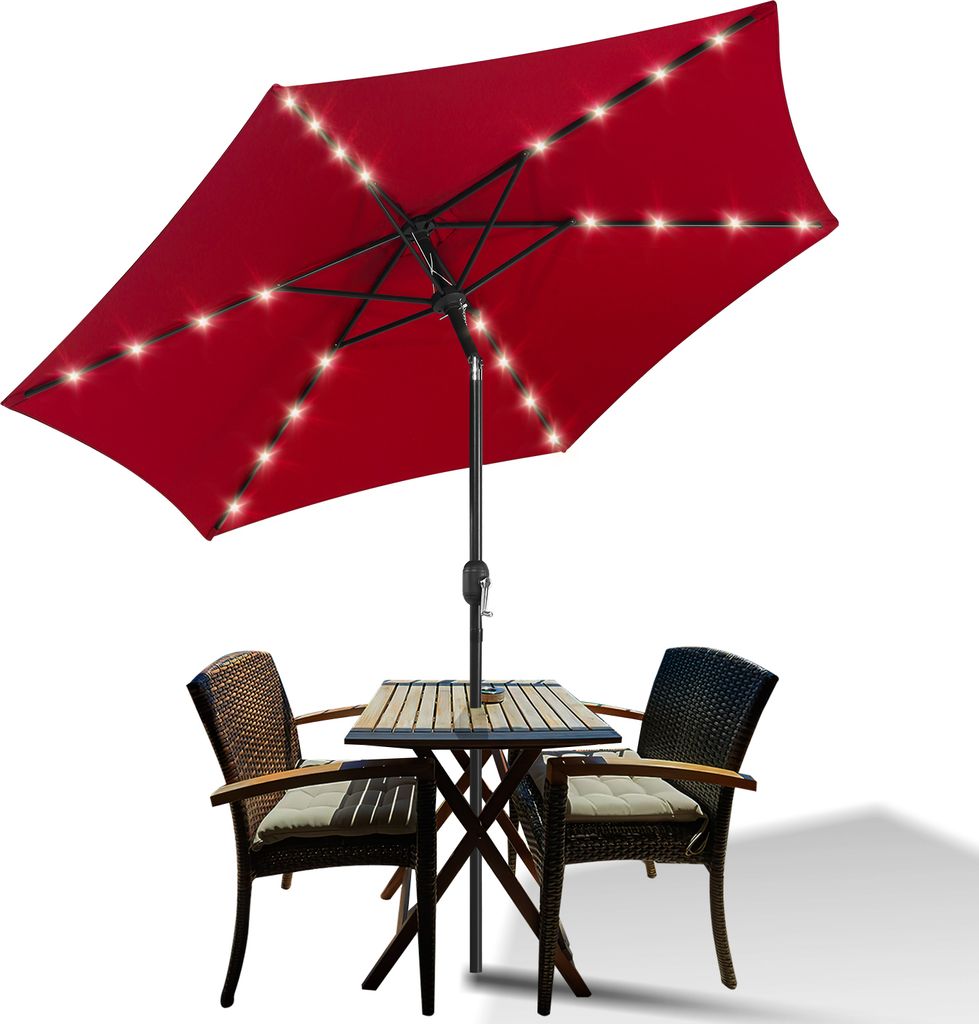 TolleTour ombrellone a sbalzo 270 cm con LED solare, Immagine del prodotto 