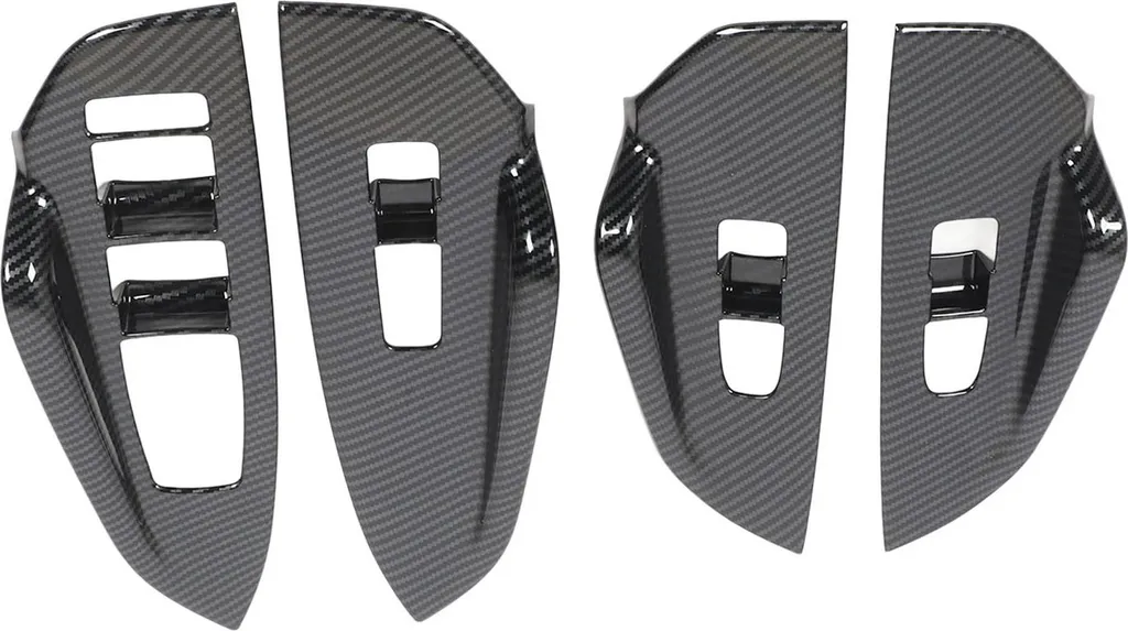 Habillage de commande de lève-vitre Kia K5 décor fibre de carbone 4x