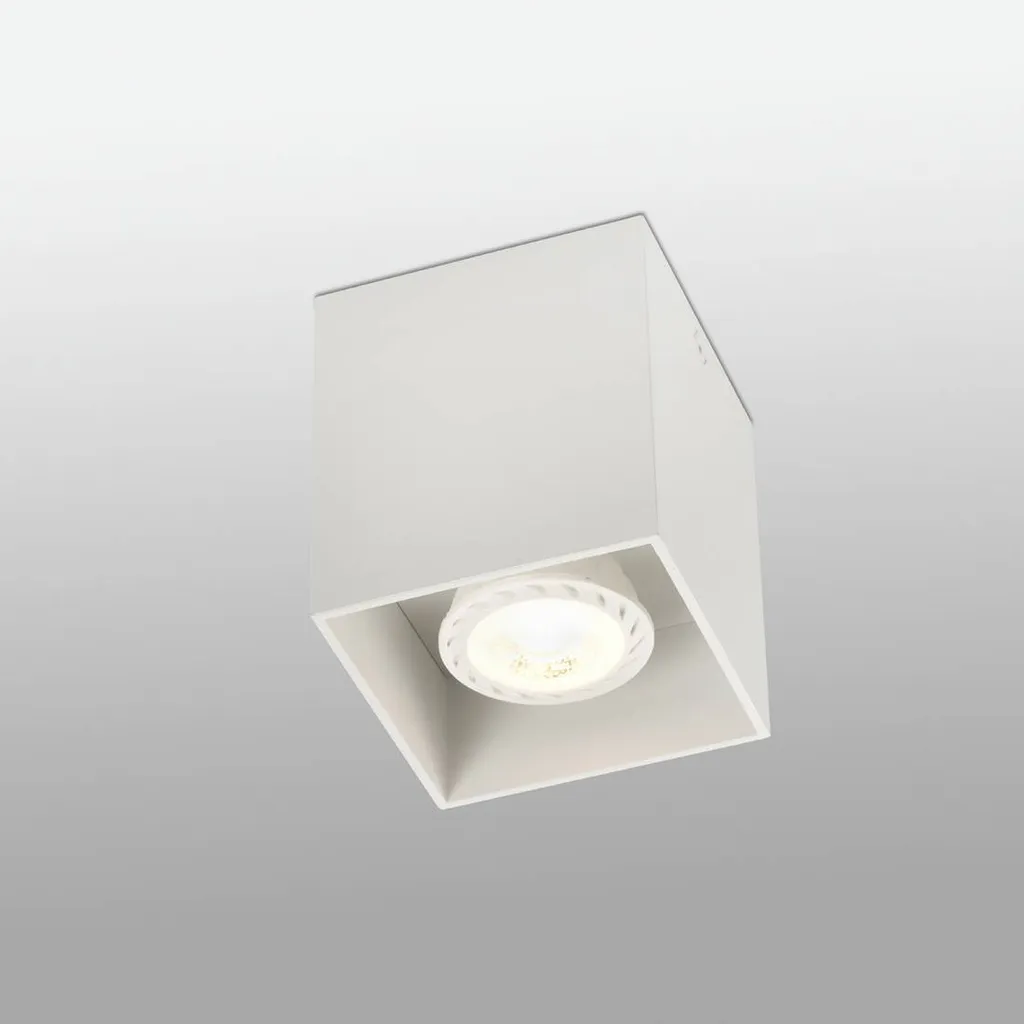 Lampada Tecto 1L Bianco Faro Barcelona - Faretto Soffitto GU10 Alluminio