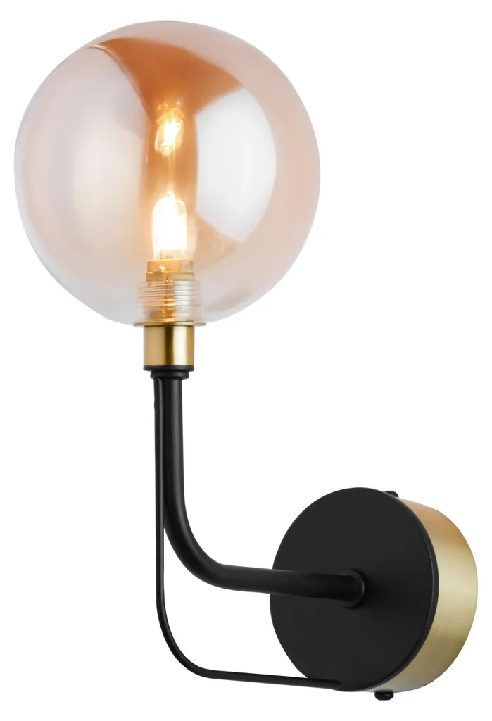 Applique Murale ERIS Noir et Or G9 Jupiter - Luminaire Design 24x12x22cm
