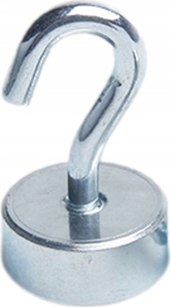 Magnethalter 19x8 mit Haken M4 5 Stück, Extrem stark, Magnettafeln, Kühlschränke, Whiteboards, DIY