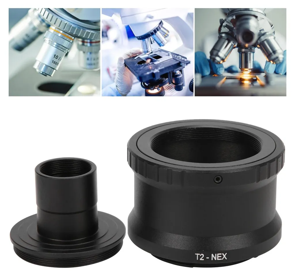 Connettore Ottico Sony E-Mount a Microscopio T-Mount 23.2mm