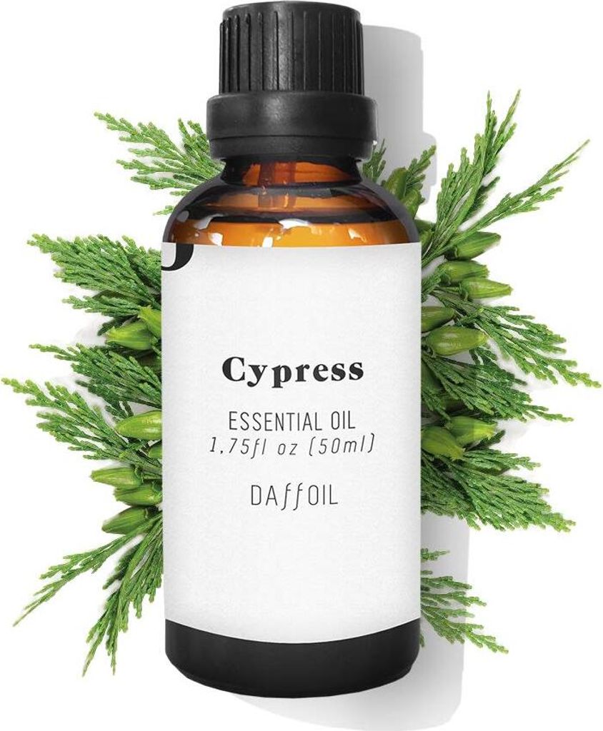 Daffoil Zypresse ätherisches Öl 50ml pure ORGANIC 100% natürliche ökologische Aromatherapie Luftbefeuchter