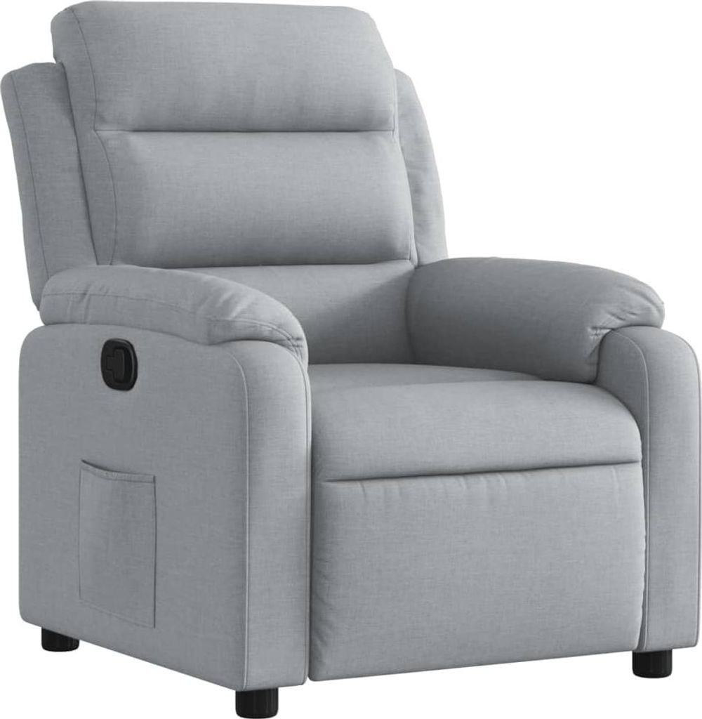 vidaXL Relaxsessel Hellgrau Stoff