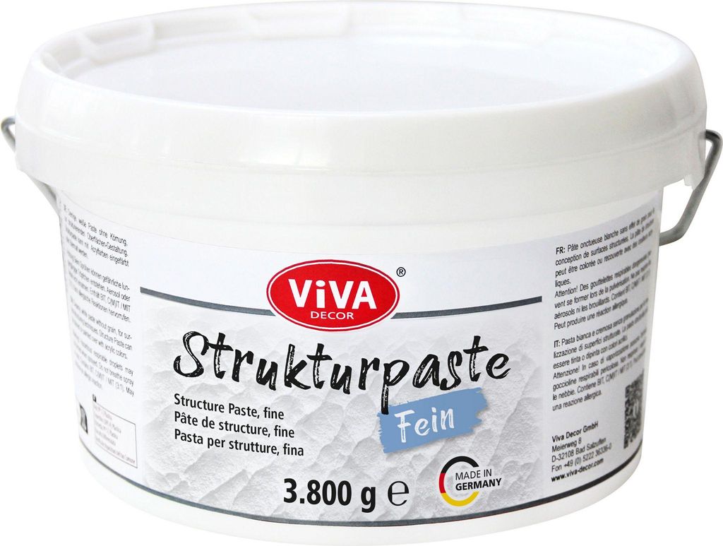ViVA DECOR Strukturpaste fein 3,8 kg Produktbild 