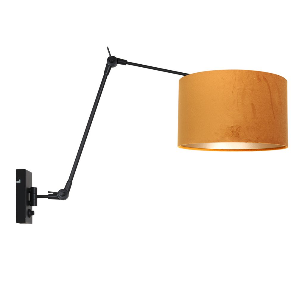 Steinhauer - wandleuchte - Prestige Chic - schwarz - metall - stehlampe - E27 - 8123ZW