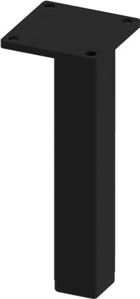 NS45-Bein, strukturiert schwarz, 100 mm
