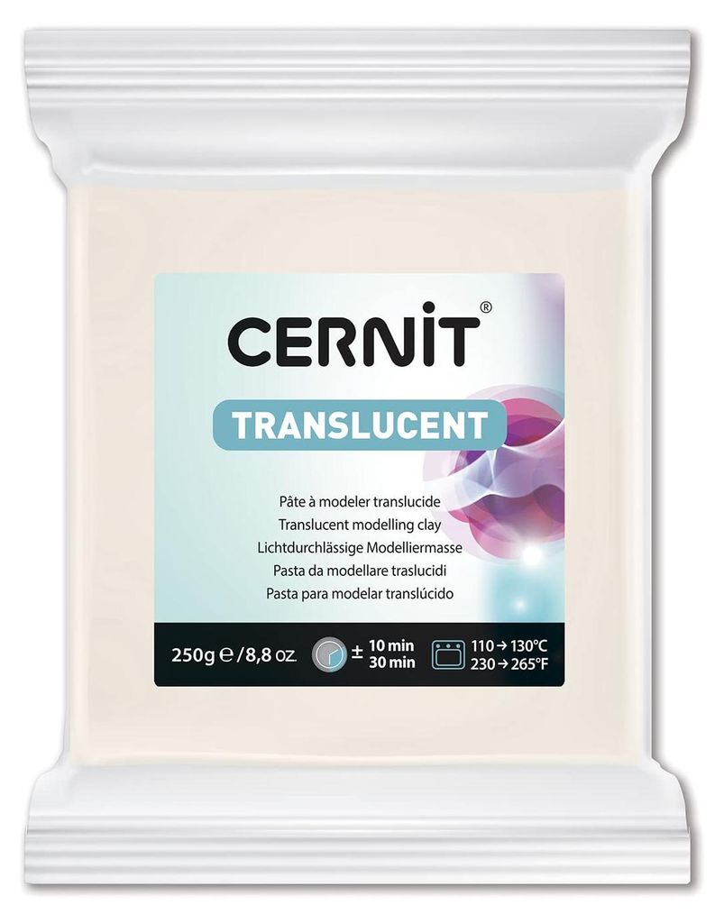 Cernit Translucent Modelliermasse 250 g - Weiß Produktbild 