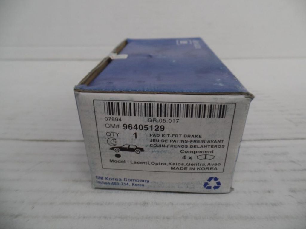 Original CHEVROLET Aveo T200/T250 Lacetti J200 Bremsbeläge Vorne 96405129