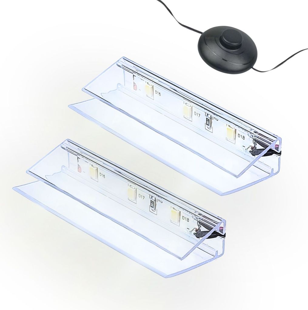 kalb | Kit de clips d'éclairage LED pour bords de verre Image du produit 