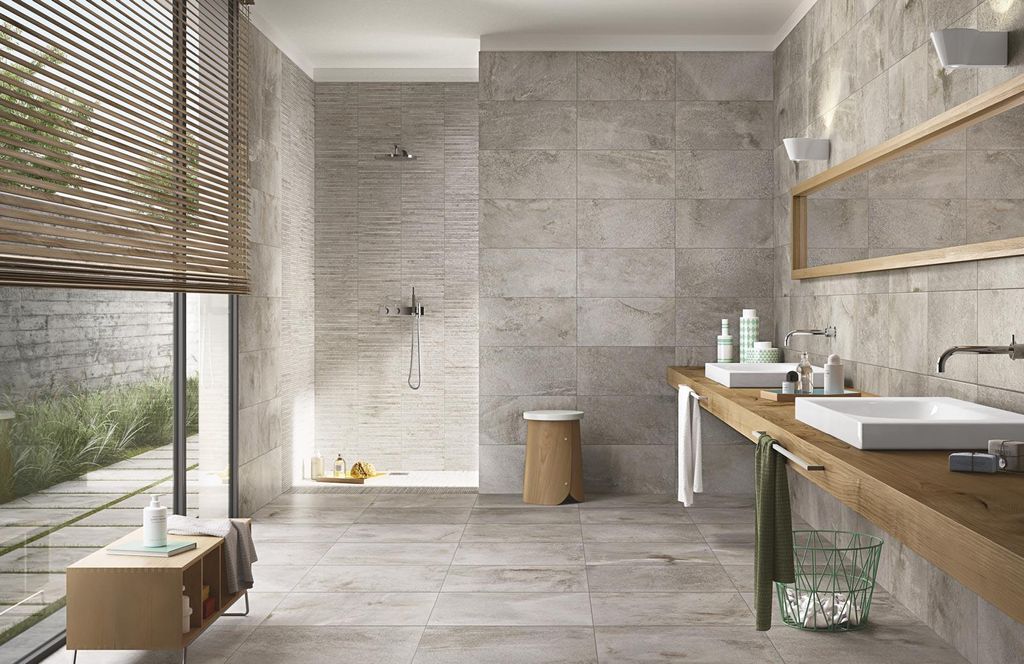 Fliesen Steinoptik Grau 40x120 cm CASA39 Marazzi Stone Art