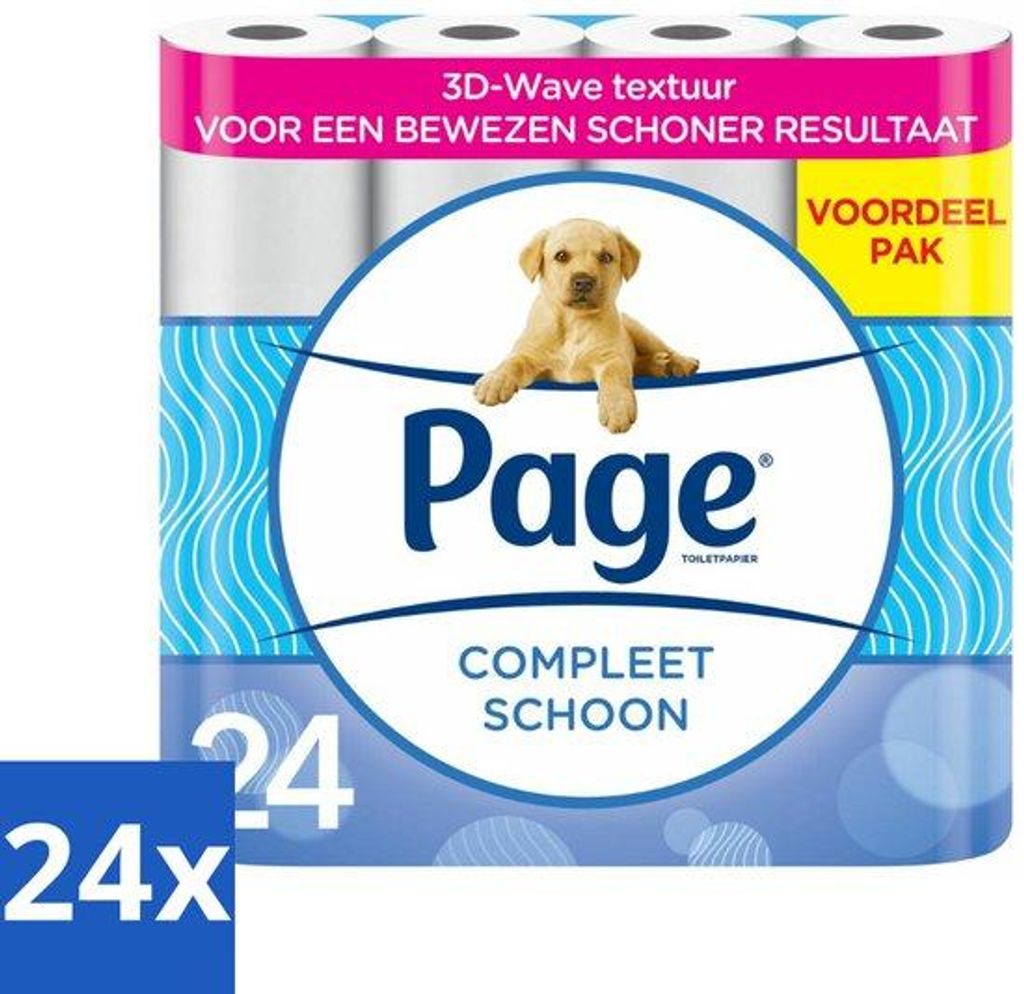 24-Stück-2-Lag-Toiletpapier-Set aus Baumwolle - Hygiène