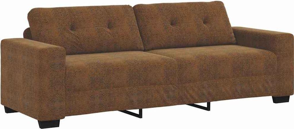 vidaXL 3-Sitzer-Sofa Braun 180 cm Kunstleder