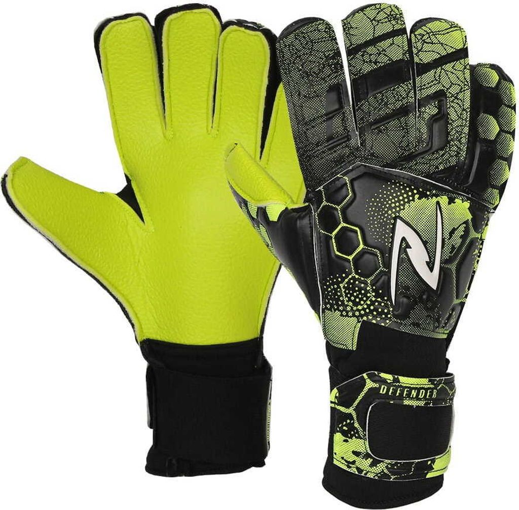 Inny - Torhüter-Handschuhe für Herren/Damen Unisex PP10528 (6) (Schwarz/Grün)