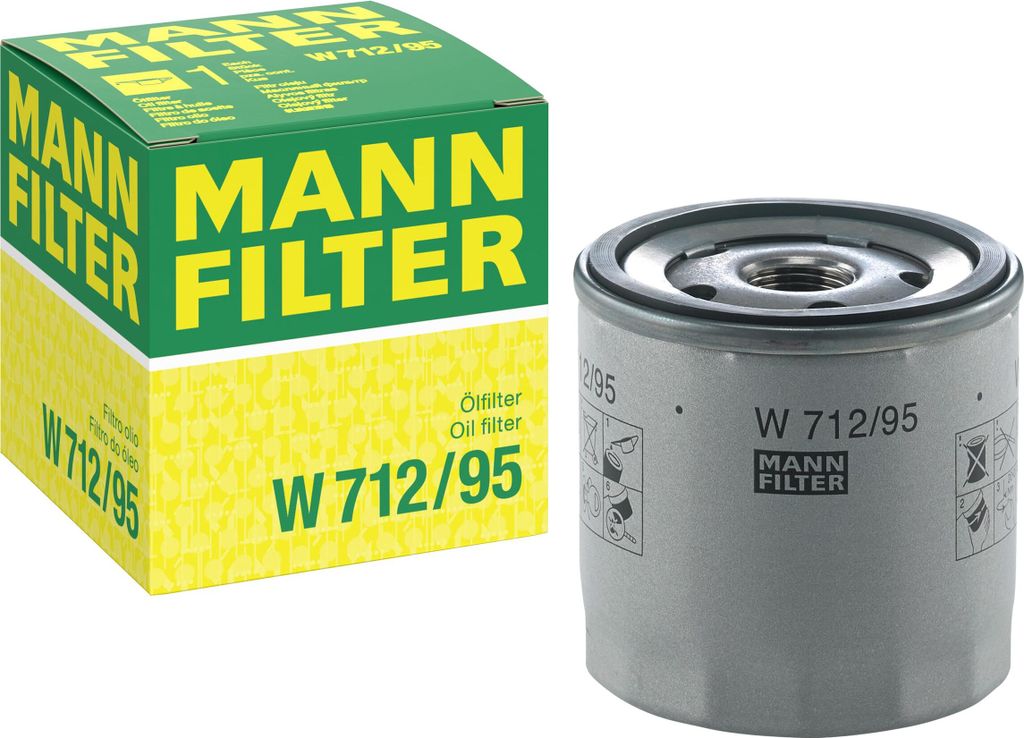 MANN-FILTER W 712/95 Ölfilter - für Pkw + Transporter Produktbild 