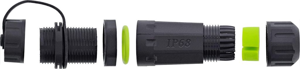 InLine LWL-Kabelkupplung SC, kurz, IP68, 2x SC Buchse, M20