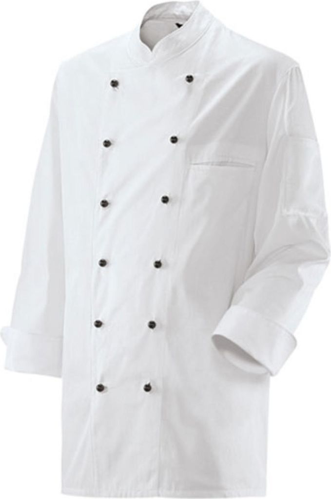 Kochjacke, weiß, Größe L : 100% Baumwolle 230 g/m² : weiß : Produktbild 