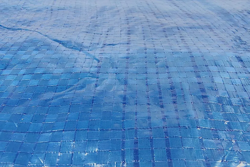 Bâche de protection légère 8x10m imperméable bleue 50g/m² avec œillets - 6