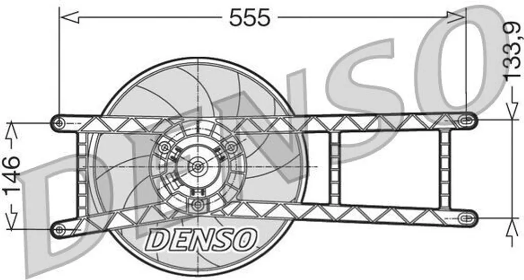 Ventilateur de refroidissement moteur pour Fiat Panda - Qualité DENSO